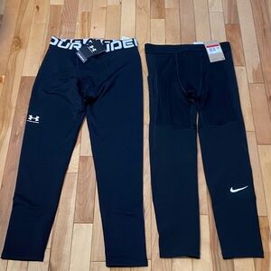 2 pack base layer compression athletic back - Under Armour & Nike Pro